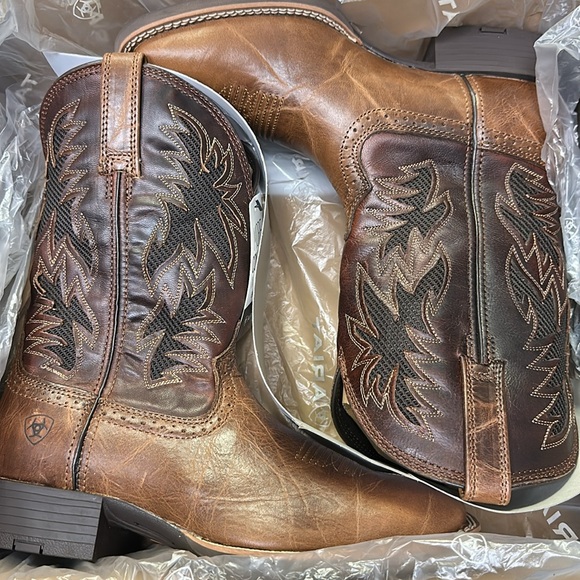 ARIAT MEN'S SPORT COOL VENTTEK COWBOY BOOTS - Picture 9 of 12